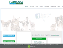 Tablet Screenshot of naturama-animalerie.com